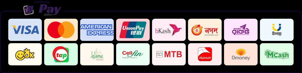 Verified by PayStation — Visa, Mastercard, bKash, Nagad, Rocket, Upay and more